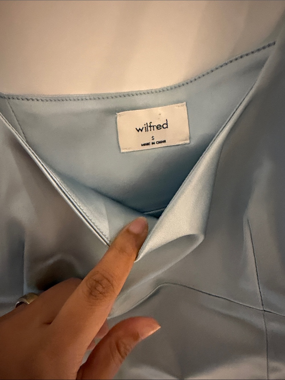 Aritzia Light Blue Cropped Tank Top - Picture 2 of 3